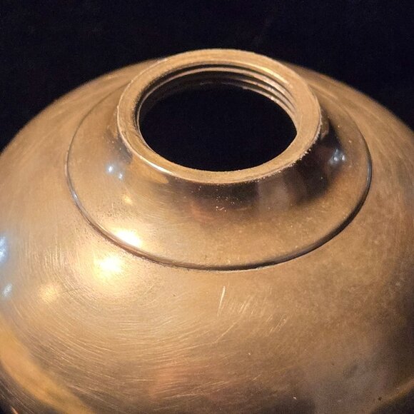 Antique Gardon Macon Brass Whale Oil Lamp Adjustable Wick & Engraved Marking - Picture 5 of 10